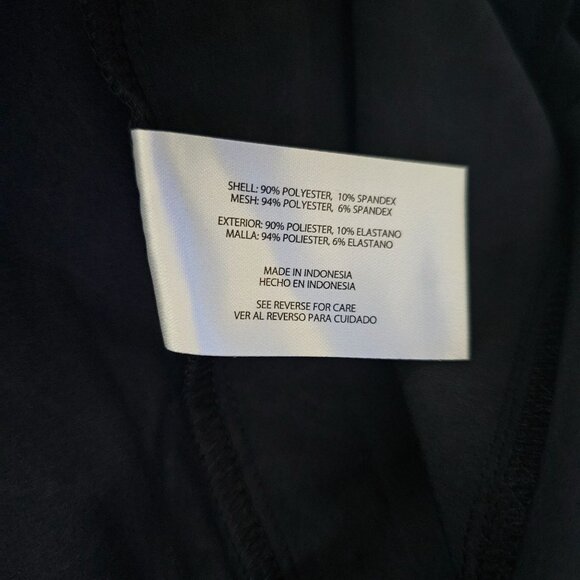 ORVIS Black Rose Embossed Print Mesh Inner Shorts Pull-On Travel Skort Size L - Picture 11 of 15